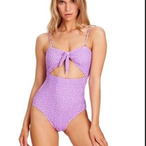 NEW Charlie Holiday Lavender Floral One-Piece Swim